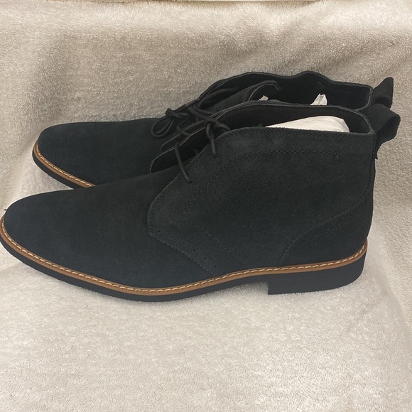 Stacy Adams Black Suede Slater Men’s Boots - Size 13M - Picture 3 of 11